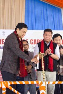 Union Minister Shri Sarbananda Sonowal and Chief Minister Shri Pema Khandu lay foundation stone for capacity expansion at NEIAFMR