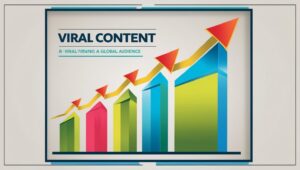 A digital trend graph showing content virality.