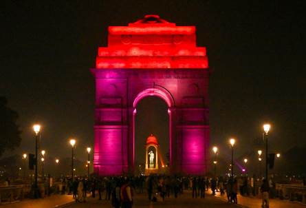 India Illuminates India Gate on World NTD Day 2025 to Raise Awareness